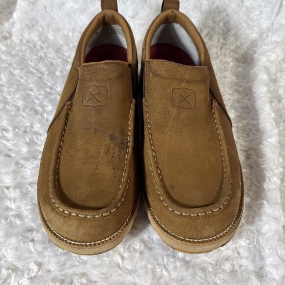 Twisted X Men's Tawny Brown CellStretch Wedge Driving Moc MCAX004 Size 9 Wide - Picture 10 of 10